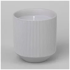 Свеча ароматическая 9*9*9,8 см цвет: серый матовый - Lefard