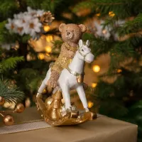 Статуэтка Мишка на коне-качалке 13х6х15 см – Lefard