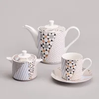 Фарфоровый чайный сервиз на 6 персон, 14 предметов Top Style – Lefard