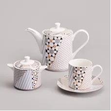 Фарфоровый чайный сервиз на 6 персон, 14 предметов Top Style – Lefard