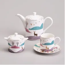 Фарфоровый чайный сервиз на 6 персон, 14 предметов Top Style – Lefard