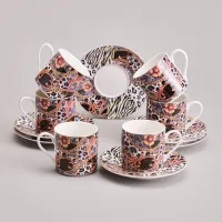 Фарфоровый кофейный набор на 6 персон, 12 предметов, Top Style, 180 мл – Lefard