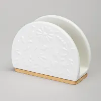 Салфетница Flowers Story на дерев. подставке 12*4,5*9 см – Lefard