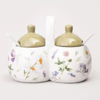 Банка 2 секции Flower Story 17*10*13 см / 2x240 мл - Agness