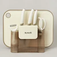 Набор кухонных предметов 7 штук цвет Айвори - Agness