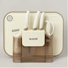 Набор кухонных предметов 7 штук цвет Айвори - Agness