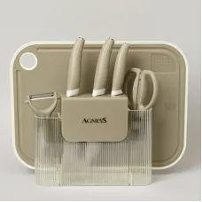 Набор кухонных предметов 7 штук цвет серый – Agness