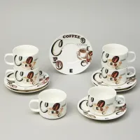 Фарфоровый кофейный набор на 6 персон, 12 предметов Coffee Mania, 180 мл – Lefard
