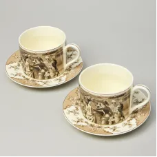 Фарфоровый чайный набор на 2 персоны, 4 предмета, Rendezvous, 350 мл – Lefard