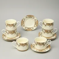 Фарфоровый чайный набор на 6 персон, 12 предметов Rendezvous, 350 мл – Lefard
