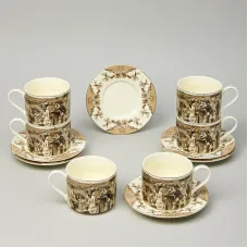 Фарфоровый чайный набор на 6 персон, 12 предметов Rendezvous, 350 мл – Lefard