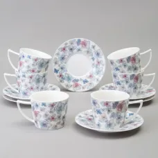 Фарфоровый чайный набор на 6 персон, 12 предметов Blossom, 250 мл – Lefard
