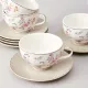 Фарфоровый чайный набор на 6 персон, 12 предметов, Времена года, 250 мл, серый – Lefard