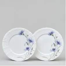 Набор тарелок закусочных Васильки 2 штуки 20,5 см – LEFARD