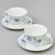 Фарфоровый чайный набор на 2 персоны, 4 предмета, Васильки, 250 мл – Lefard