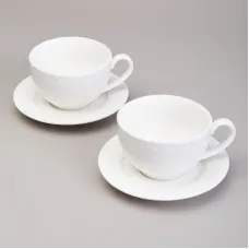 Фарфоровый чайный набор на 2 персоны, 4 предмета Infinity, 350 мл – Lefard