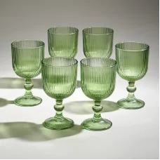 Набор бокалов Simplicity Green 6 шт 370 мл / 16 см - Lefard