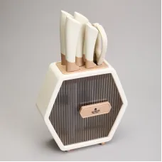 Набор ножей на пластиковой подставке, 7 предметов – Agness