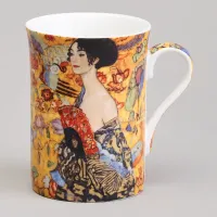 Кружка Дама с веером (г. Климт) 300 мл - Lefard