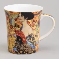 Кружка Дама с веером (Г. Климт) 420 мл - Lefard