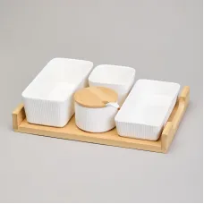 Набор сервировочный 4 предмета Native на подставке – Lefard