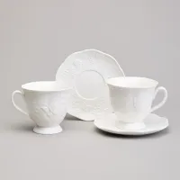 Фарфоровый чайный набор на 2 персоны, 4 предмета, Lavender, 280 мл – Lefard