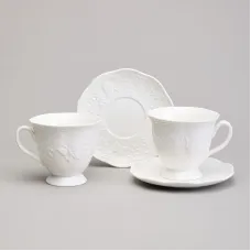 Фарфоровый чайный набор на 2 персоны, 4 предмета, Lavender, 280 мл – Lefard