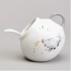 Солонка с ложкой Funny Hens 9*9,5 см 150 мл - Lefard