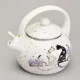 Чайник эмалированный со свистком серия Lavander Cats, 2.2 л - Agness