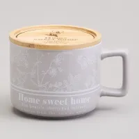 Кружка 400 мл с бамбуковой крышкой Loving Family 9.6*8 см – Lefard