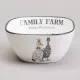 Набор салатников на деревянной подставке Family Farm 5 предметов 30*19*6,7 см - Lefard