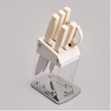 Набор ножей на пластиковой подставке, 7 предметов – Agness