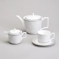 Фарфоровый чайный сервиз на 6 персон, 14 предметов Versailles - Lefard