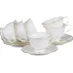 Фарфоровый чайный набор на 6 персон 12 предметов вивьен 200 мл - Lefard