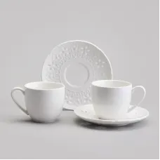 Фарфоровый чайный набор на 2 персоны, 4 предмета Style, 220 мл – Lefard