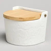 Банка для соли с дер.крышкой Muse 11,5*11*9,5 см 450 мл – Lefard