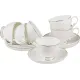 Фарфоровый чайный набор на 6 персон 12 предметов вивьен 250 мл - Lefard