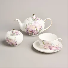 Фарфоровый чайный сервиз на 6 персон, 14 предметов Irises - Lefard