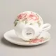 Фарфоровый чайный набор на 6 персон, 12 предметов, Корейская роза, 300 мл – Lefard