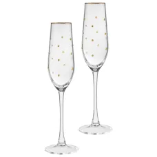 Набор бокалов для шампанского Goldy из 2 штук 180 мл – Lefard