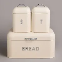 Хлебница 30х19,5х15,5 см с 2-мя банками д/сып. прод. d11,5 см, h16,5 см – Agness