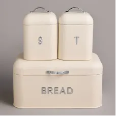Хлебница 30х19,5х15,5 см с 2-мя банками д/сып. прод. d11,5 см, h16,5 см – Agness