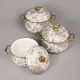 Набор кастрюль эмалированных серия Royal Garden 6 предметов 2.1 л, 2.8 л и 3.8 л - Agness