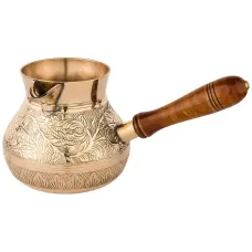 Турка резная Graving 800 мл, латунь – Lefard