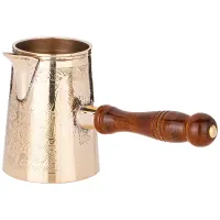 Турка резная Graving 350 мл, латунь – Lefard