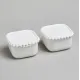 Набор икорниц Pearl с крышками 2 штуки квадратные 10*5,5 см 200 мл – Lefard