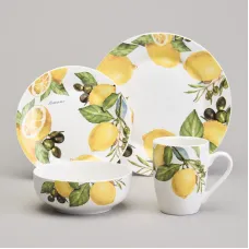 Набор посуды обеденный на 4 персоны, 16 предметов, Лемон Три – Lefard