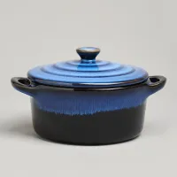 Горшочек для запекания Reactive Blue 18,5*14,5*6,5/10 см 600 мл – Agness