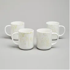 Набор кружек Daily 4 штуки 350 мл горчичный - Bronco