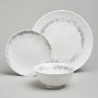 Набор обеденный на 4 персоны, 12 предметов Daily серый – Bronco